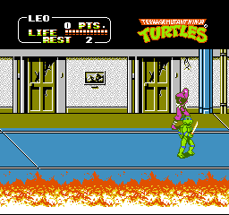 Teenage Mutant Ninja Turtles II - The Arcade Game (USA) In game screenshot